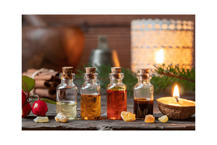 Aromatherapie für Zuhause braucht nur einige wenige essenzielle Öle