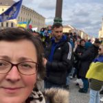 Marianna Sajaz auf der ukrainischen Demo in München