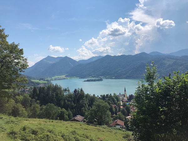 Aussicht auf den Schliersee vom Berg aus